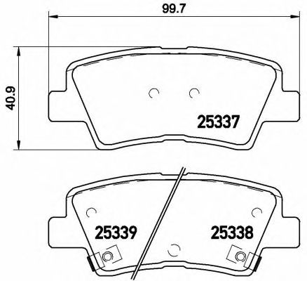 Купить запчасть Brembo - P30067 Колодки тормозные дисковые зад HYUNDAI ACCENT IV Saloon (RB) 1.6 11.2010 - <=> KIA RIO III Saloon (UB) 1.6 CVVT 06.2012 -