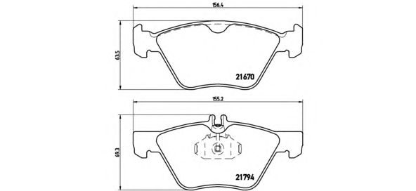 Купить запчасть BREMBO - P50026 Колодки тормозные дисковые перед MERCEDES-BENZ E-CLASS (W210) E 240 (210.061) 06.1997 - 08.2000 <=> MERCEDES-BENZ E-CLASS (W210) E 280 (210.063) 12.1996 - 03.2002