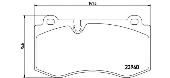 Купить запчасть Brembo - P50074 Колодки тормозные дисковые перед MERCEDES-BENZ S-CLASS (W221) S 500 4-matic (221.086, 221.186) 10.2005 - 12.2013 <=> MERCEDES-BENZ S-CLASS (W221) S 350 (221.056, 221.156) 10.2005 - 12.2013