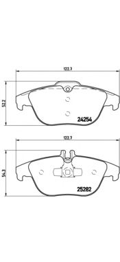 Купить запчасть BREMBO - P50104 Колодки тормозные P50104