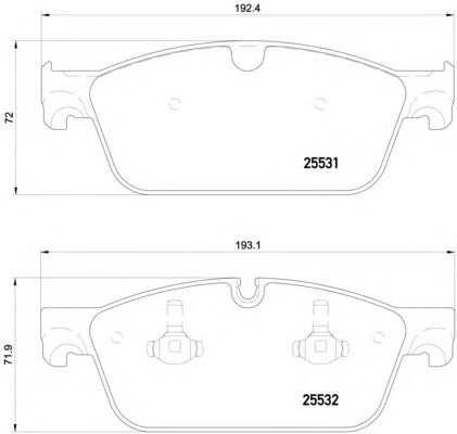 Купить запчасть Brembo - P50112 Колодки тормозные дисковые перед MERCEDES-BENZ GL-CLASS (X166) GL 350 CDI / BlueTec 4-matic (166.823, 166.824) 07.2012 - <=> MERCEDES-BENZ GL-CLASS (X166) GL 400 4-matic (166.856) 08.2013 -
