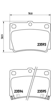 Купить запчасть Brembo - P54026 Колодки тормозные дисковые зад MITSUBISHI PAJERO SPORT II (KH_, KG_) 2.5 DI-D 4WD (KH4W) 07.2008 - <=> MITSUBISHI PAJERO SPORT I (K7_, K9_) 3.0 V6 (K96W) 06.2000 -