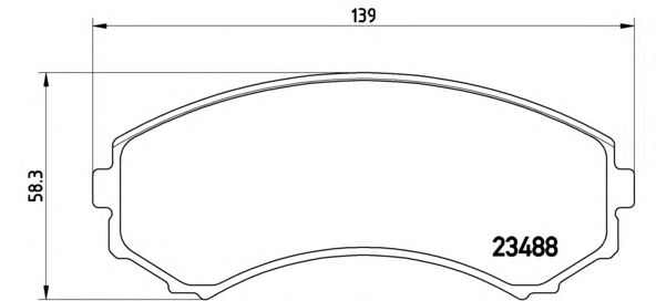 Купить запчасть Brembo - P54029 Колодки тормозные дисковые перед MITSUBISHI PAJERO IV (V8_W, V9_W) 3.0 4WD 02.2007 - <=> MITSUBISHI PAJERO IV (V8_W, V9_W) 3.2 DI-D 01.2010 -