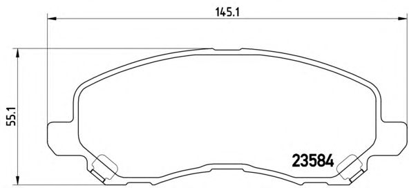 Купить запчасть Brembo - P54030 Колодки тормозные дисковые перед MITSUBISHI LANCER VII (CS_A, CT_A) 1.6 (CS3A) 09.2003 - <=> MITSUBISHI OUTLANDER III (GG_W, GF_W, ZJ) 2.0 (GF2W) 10.2012 -