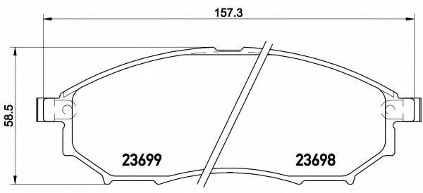 Купить запчасть BREMBO - P56094 Колодки тормозные P56094