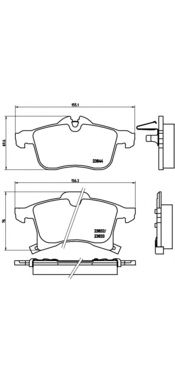 Купить запчасть Brembo - P59045 Колодки тормозные дисковые перед OPEL ZAFIRA B (A05) 1.8 (M75) 07.2005 - <=> OPEL ASTRA H Saloon (A04) 1.6 (L69) 02.2007 - 05.2014