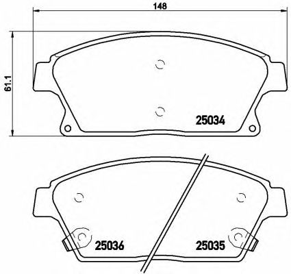 Купить запчасть Brembo - P59077 Колодки тормозные дисковые перед CHEVROLET CRUZE (J300) 1.6 05.2009 - <=> CHEVROLET CRUZE (J300) 1.8 05.2009 -