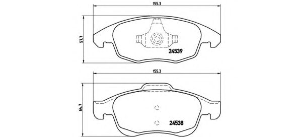 Купить запчасть BREMBO - P61083 Колодки тормозные P61083