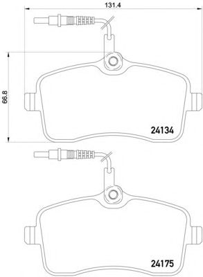 Купить запчасть BREMBO - P61109 