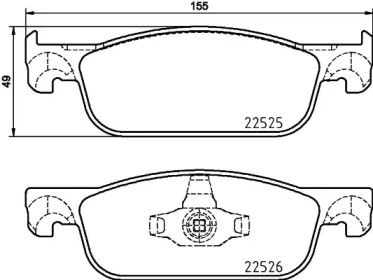 Купить запчасть Brembo - P68065 Колодки тормозные дисковые перед DACIA SANDERO II 1.2 10.2012 - <=> DACIA SANDERO II TCe 90 10.2012 -