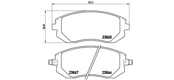 Купить запчасть Brembo - P78013 Колодки тормозные дисковые перед SUBARU FORESTER (SJ_) 2.0 i AWD 03.2013 - <=> SUBARU FORESTER (SH_) 2.0 AWD 01.2010 -
