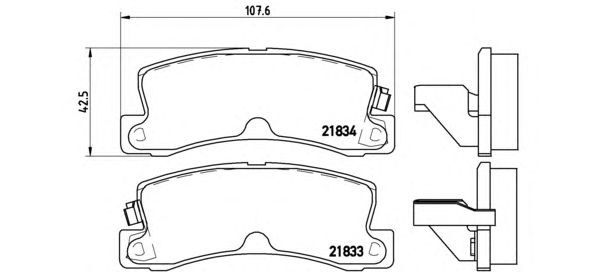 Купить запчасть BREMBO - P83015 