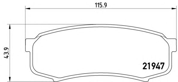 Купить запчасть Brembo - P83024 Колодки тормозные дисковые зад TOYOTA LAND CRUISER PRADO (_J15_) 3.0 D-4D (KDJ150_) 08.2009 - <=> TOYOTA LAND CRUISER PRADO (_J12_) 4.0 (GRJ120_) 12.2002 - 12.2009