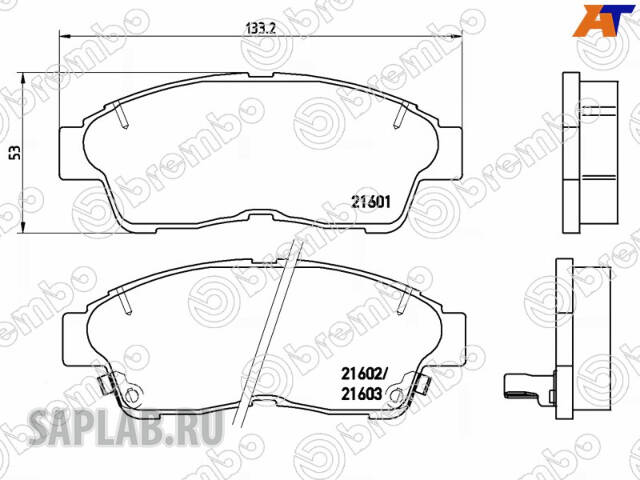 Купить запчасть Brembo - P83034 Колодки тормозные дисковые перед TOYOTA RAV 4 I (_A1_) 2.0 4WD (SXA10) 06.1994 - 06.2000 <=> TOYOTA CARINA E Saloon (_T19_) 1.6 (AT190) 01.1993 - 09.1997