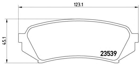 Купить запчасть Brembo - P83049 Колодки тормозные дисковые зад TOYOTA LAND CRUISER 100 (_J1_) 4.2 TD (HDJ100_) 01.1998 - 08.2007 <=> TOYOTA LAND CRUISER 100 (_J1_) 4.7 (UZJ100) 02.2002 - 08.2007