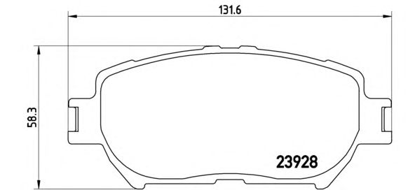 Купить запчасть Brembo - P83062 Колодки тормозные дисковые перед TOYOTA CAMRY Saloon (_V3_) 2.4 (ACV30_, ACV36) 11.2001 - 11.2006 <=> TOYOTA CAMRY Saloon (_V3_) 3.0 (MCV30_) 08.2001 - 11.2006