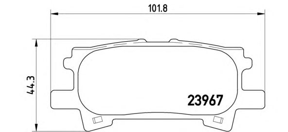 Купить запчасть BREMBO - P83068 Колодки тормозные дисковые зад LEXUS RX (_U3_) 350 AWD (GSU35_) 02.2006 - 12.2008 <=> LEXUS RX (_U3_) 330 AWD (MCU38) 04.2003 - 12.2008