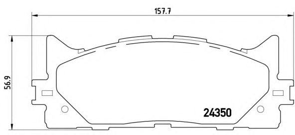 Купить запчасть BREMBO - P83117 Колодки тормозные дисковые перед TOYOTA CAMRY Saloon (_V5_) 2.5 (ASV50_) 09.2011 -  <=> TOYOTA CAMRY Saloon (_V4_) 2.4 (ACV40_) 01.2006 - 09.2011