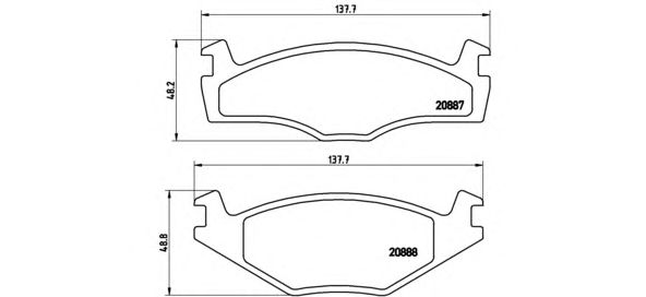 Купить запчасть BREMBO - P85005 