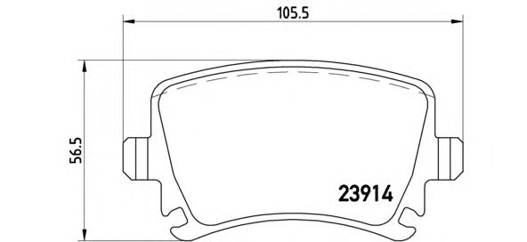 Купить запчасть BREMBO - P85073 Колодки тормозные дисковые зад SKODA OCTAVIA II (1Z3) 1.6 06.2004 - 06.2013 <=> SKODA OCTAVIA II (1Z3) 1.8 TSI 03.2009 - 06.2013