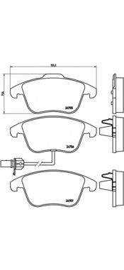 Купить запчасть BREMBO - P85113 Колодки тормозные P85113