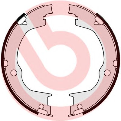 Купить запчасть BREMBO - S10515 Колодки тормозные барабанные S10515