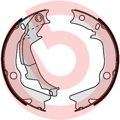 Купить запчасть BREMBO - S30528 Колодки тормозные барабанные S30528