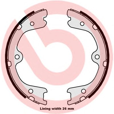 Купить запчасть BREMBO - S56546 Колодки тормозные барабанные S56546