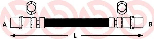 Купить запчасть BREMBO - T85067 Шланг тормозной T85067