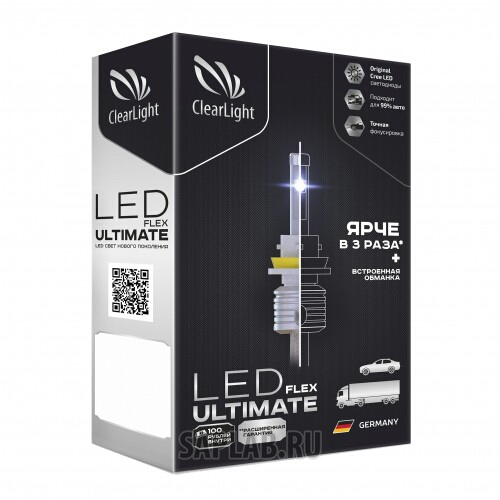 Купить запчасть CLEARLIGHT - CLFLULED0H36 Лампа LED Clearlight Flex Ultimate H3 5500 lm (2шт) 6000K