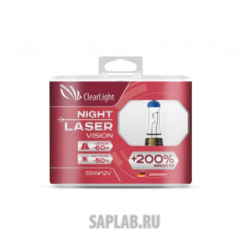 Купить запчасть CLEARLIGHT - ML9005NLV200 Лампа HB3(Clearlight)12V-65W Night Laser Vision +200% Light (2 шт.)