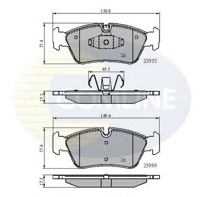 Купить запчасть COMLINE - CBP01590 