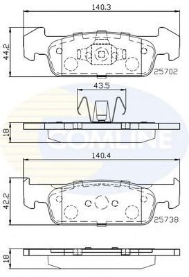 Купить запчасть COMLINE - CBP02223 
