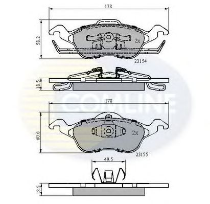 Купить запчасть COMLINE - CBP0490 