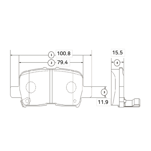 Купить запчасть CTR - GK0332 Колодки тормозные дисковые задние Honda Odyssey/MR-V/MDX/Pilot, Acura MDX 01 (старый арт. CKHO-15) GK0332