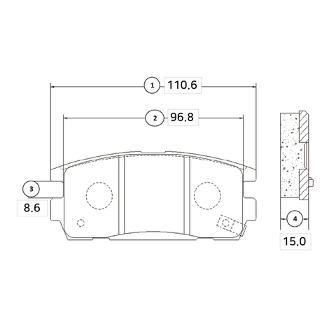 Купить запчасть CTR - GK0447 Колодки тормозные дисковые задние Chevrolet Captiva 2.0/2.4 06 (старый арт. CKKD-19) GK0447