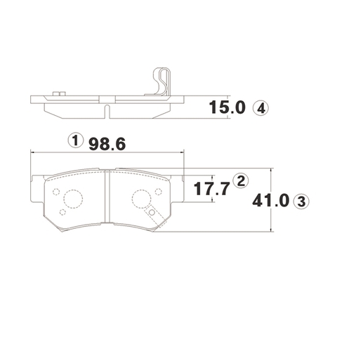 Купить запчасть CTR - GK0462 Колодки тормозные дисковые задние KIA Magentis 01, Hyundai Sonata 2.0i-2.7i 98-01 (старый арт. CKKH-8) GK0462