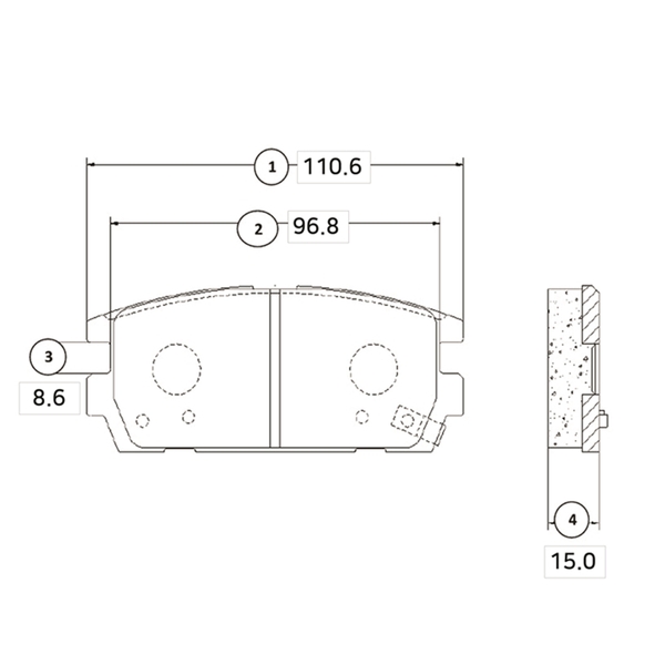 Купить запчасть CTR - GK0477 Колодки тормозные дисковые задние Hyundai Terracan HP 2.5TD/2.9CRDi 01 (старый арт. CKKH-23) GK0477