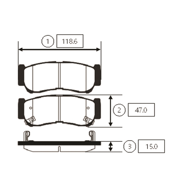 Купить запчасть CTR - GK0486 Колодки тормозные дисковые задние Hyundai Santa Fe 2.2CRDi/2.7 V6 06 (старый арт. CKKH-32) GK0486