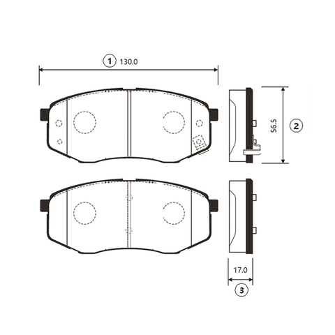 Купить запчасть CTR - GK0495 Колодки тормозные дисковые передние Hyundai Tucson/ix35 2.0/2.4/2.0CRDi 10 (старый арт. CKKH-41) GK0495