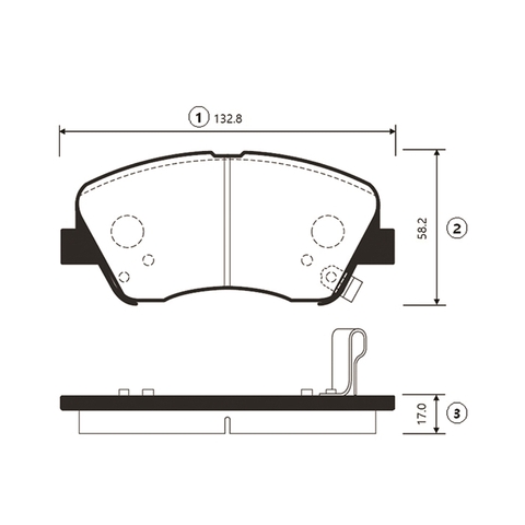 Купить запчасть CTR - GK0500 Колодки тормозные, передние (Старый CKKH46) HY ix35 10-, ix55 08-, i40 11-; KIA Sportage 04-, Carens III 06-12;Atlas, Emgrand 7, EC7 FE3, Geely Emgrand  X7 NL4 (с 2019г);;