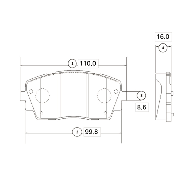 Купить CTR - GK0554 Колодки тормозные дисковые передние KIA Picanto 1.0/1.0Bi-Fuel/1.2 11 (старый арт. CKKK-48) GK0554
