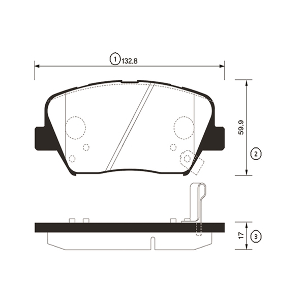 Купить запчасть CTR - GK0556 Колодки тормозные дисковые HYUNDAI SOLARIS, KIA RIO III (старый арт. CKKK-50) GK0556