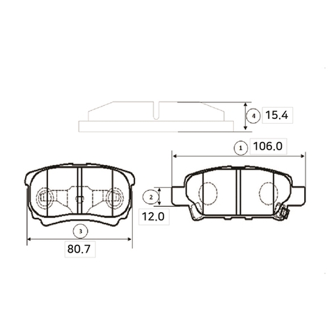 Купить запчасть CTR - GK0599 Колодки тормозные, задние (Старый CKM31) MI Lancer WGN (CS5W) 00-, Outlander 03-