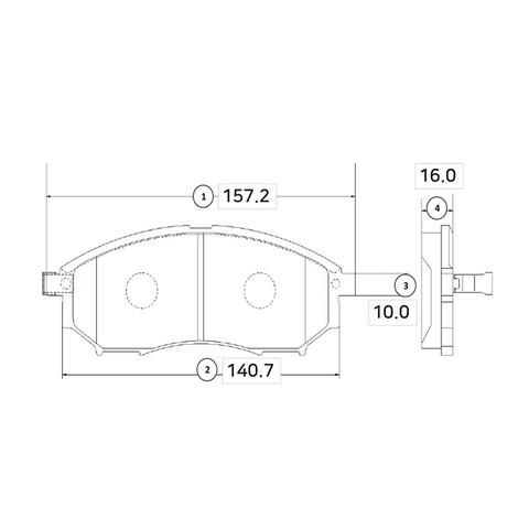 Купить запчасть CTR - GK0727 / CKN-12 Колодки тормозные дисковые перед NISSAN|NISSA MURANO (Z50) 3.5|вездеход закрытый|234|3498|VQ35DE|08.2003  н.в|MURANO (Z50)
