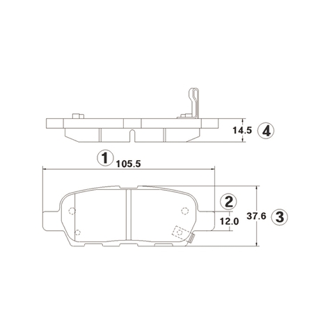 Купить запчасть CTR - GK0732 Колодки тормозные, задние (Старый CKN17) NI X-Trail, Altima