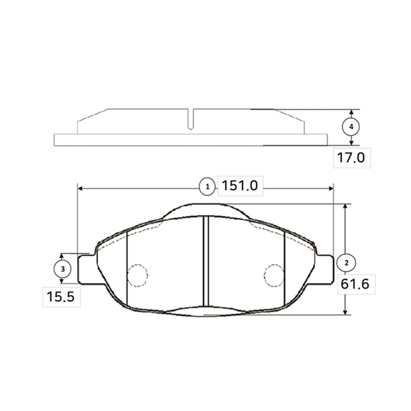 Купить запчасть CTR - GK0908 Колодки тормозные дисковые передние Peugeot 308 1.4/1.6 07 (старый арт. CKPU-51) GK0908