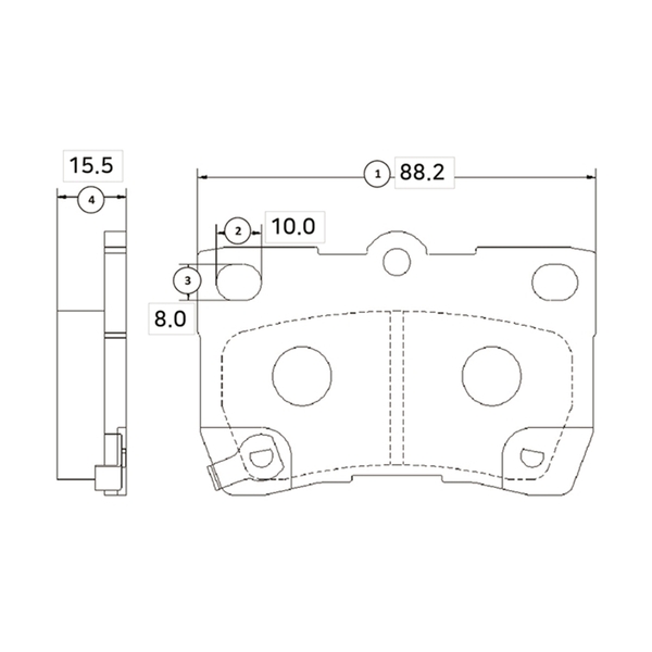 Купить запчасть CTR - GK1060 Колодки тормозные дисковые LEXUS GS 3.0-4.6 05-/IS 2.2-2.5 05- (старый арт. CKT-46) GK1060