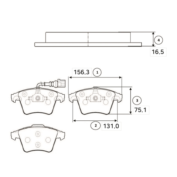 Купить запчасть CTR - GK1258 Колодки тормозные дисковые передние VW T5/Multivan (старый арт. CKVW-31) GK1258