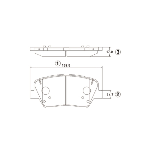Купить запчасть CTR - GK1403 / CKKH-69 Колодки тормозные перед HYUNDAI ELANTRA 2010 >>, i30 2011 >>, VELOSTER 2011 >>
